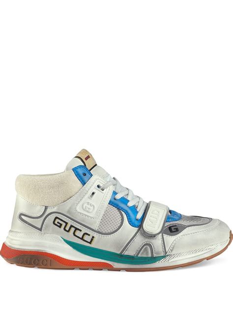 gucci white high top sneaker|Gucci ultrapace sneakers.